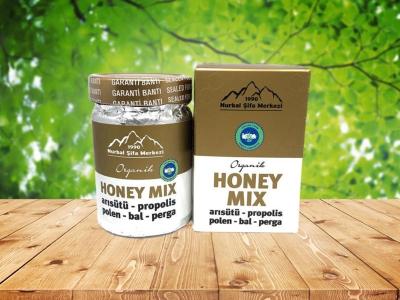 Honey Mix 5 - Organik Arısütü Polen Propolis Perga Bal