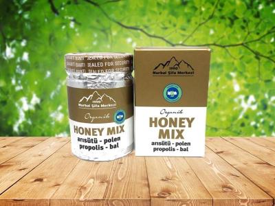 Honey Mix 4 - Organik Arısütü Polen Propolis Bal